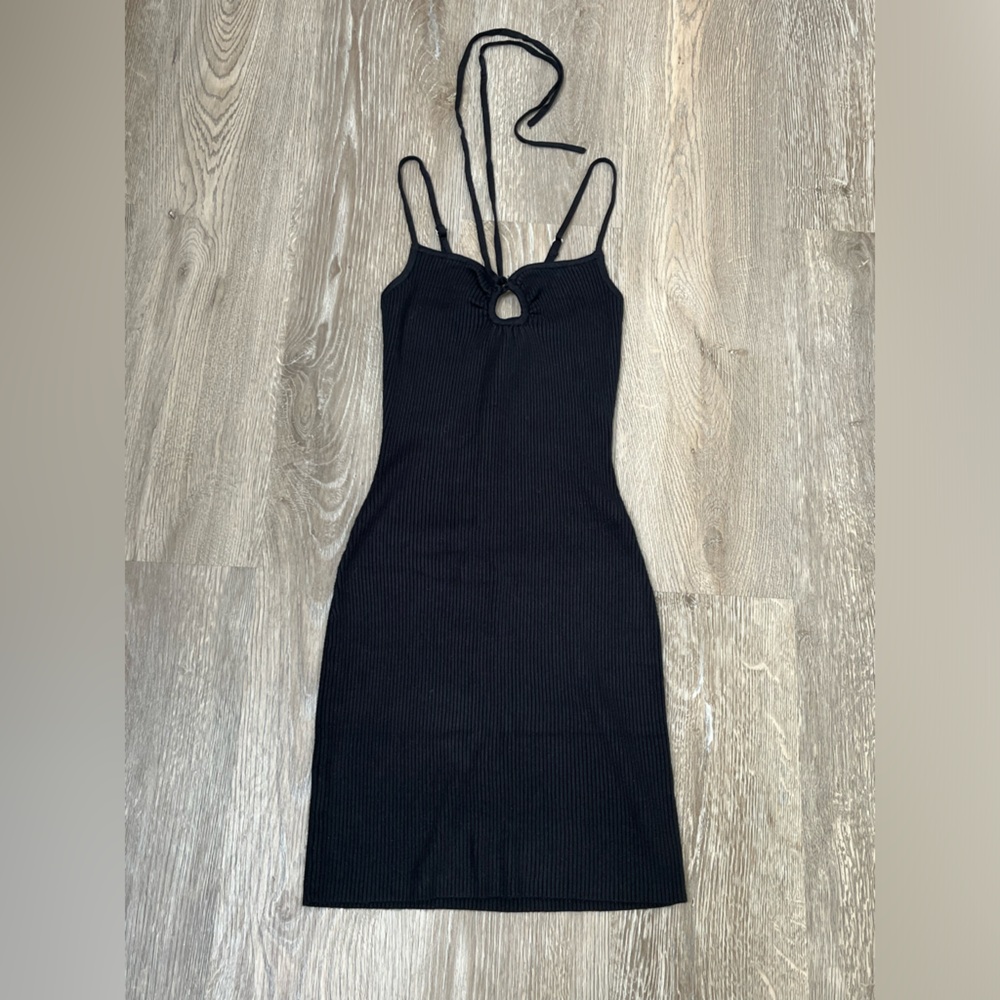 Abercrombie&Fitch Black Ribbed Dress